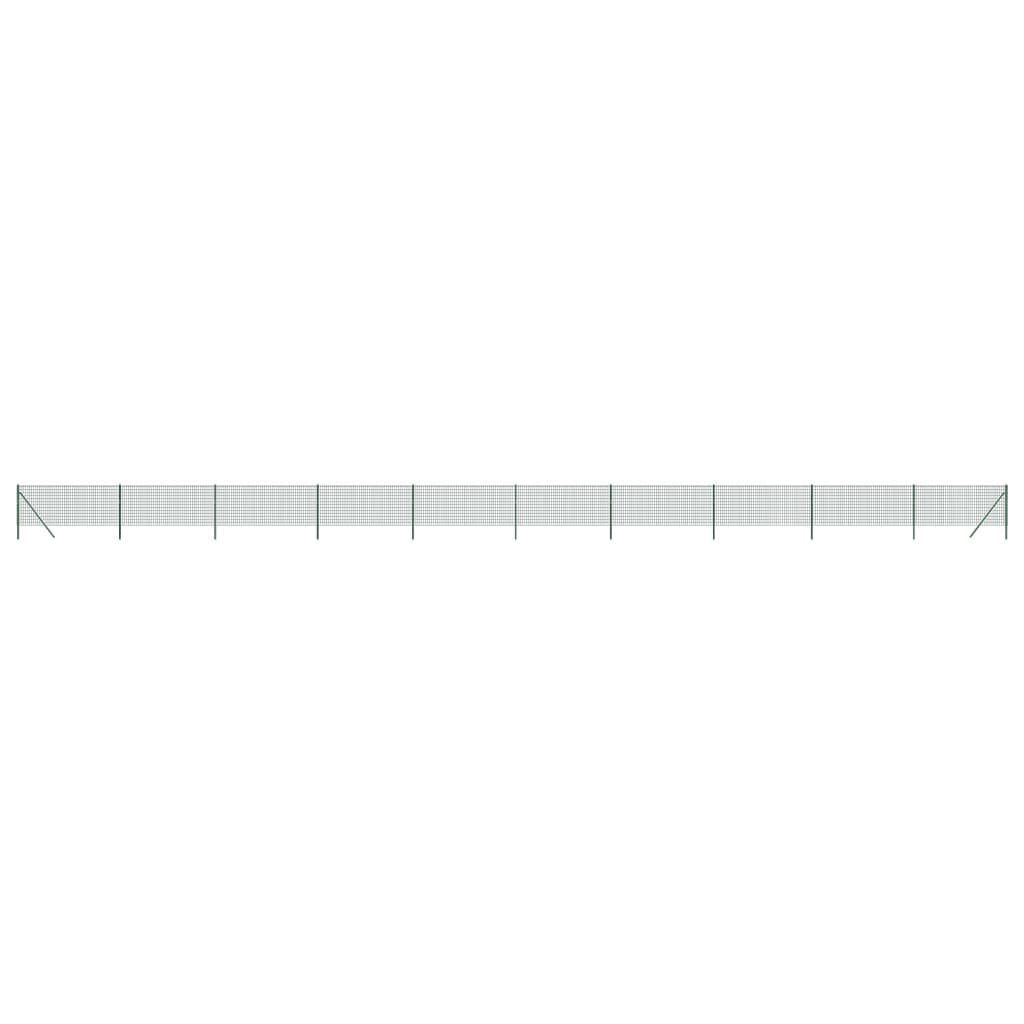 Draadgaashek 0,8x25 m gegalvaniseerd staal groen 0.8 x 25 m Groen