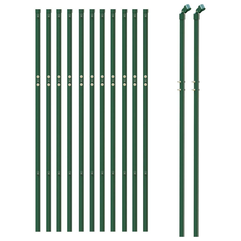 Draadgaashek 0,8x25 m gegalvaniseerd staal groen 0.8 x 25 m Groen