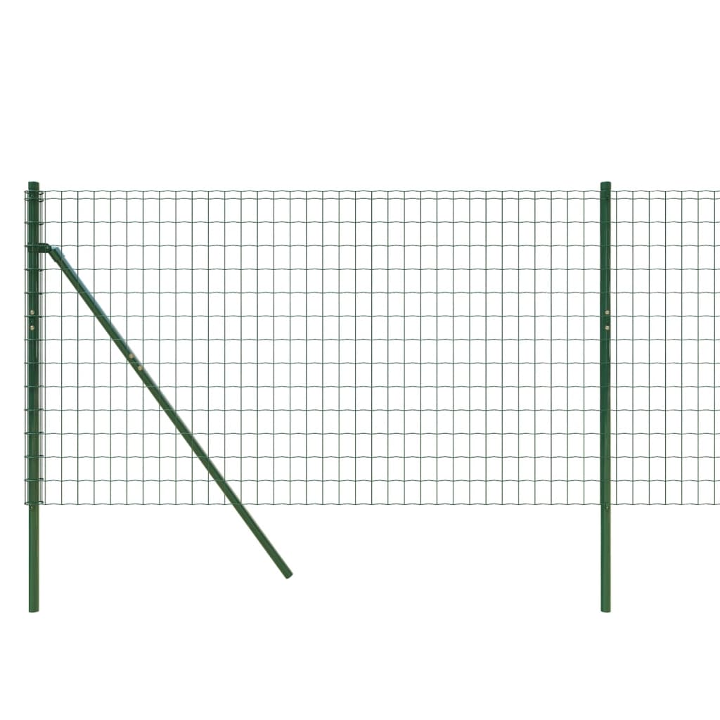 Draadgaashek 0,8x25 m gegalvaniseerd staal groen 0.8 x 25 m Groen