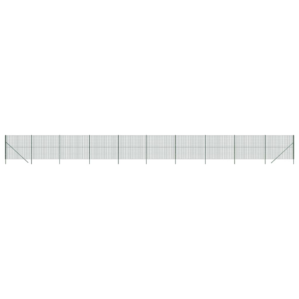 Draadgaashek 1,4x25 m gegalvaniseerd staal groen 1.4 x 25 m Groen