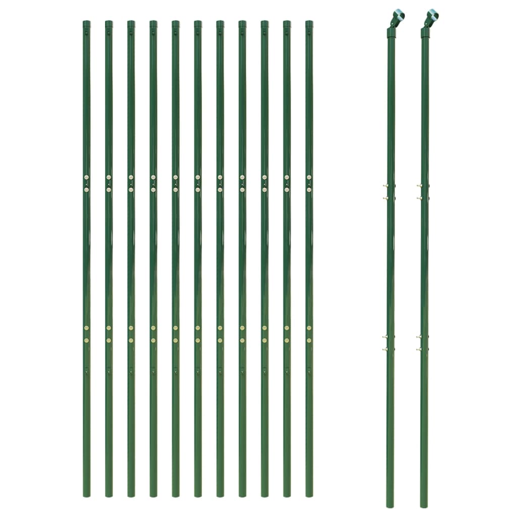 Draadgaashek 1,4x25 m gegalvaniseerd staal groen 1.4 x 25 m Groen