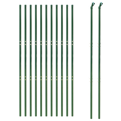 Draadgaashek 1,4x25 m gegalvaniseerd staal groen 1.4 x 25 m Groen