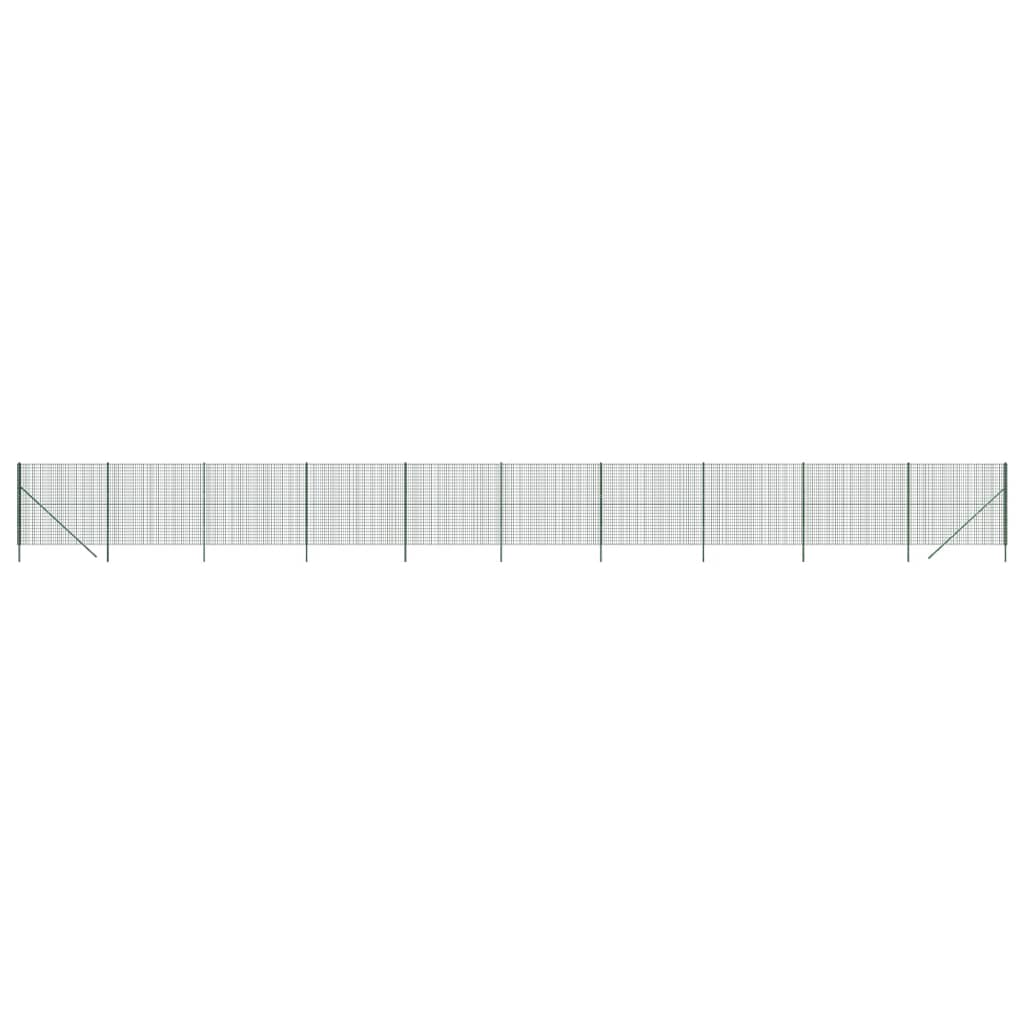 Draadgaashek 1,6x25 m gegalvaniseerd staal groen 1.6 x 25 m Groen