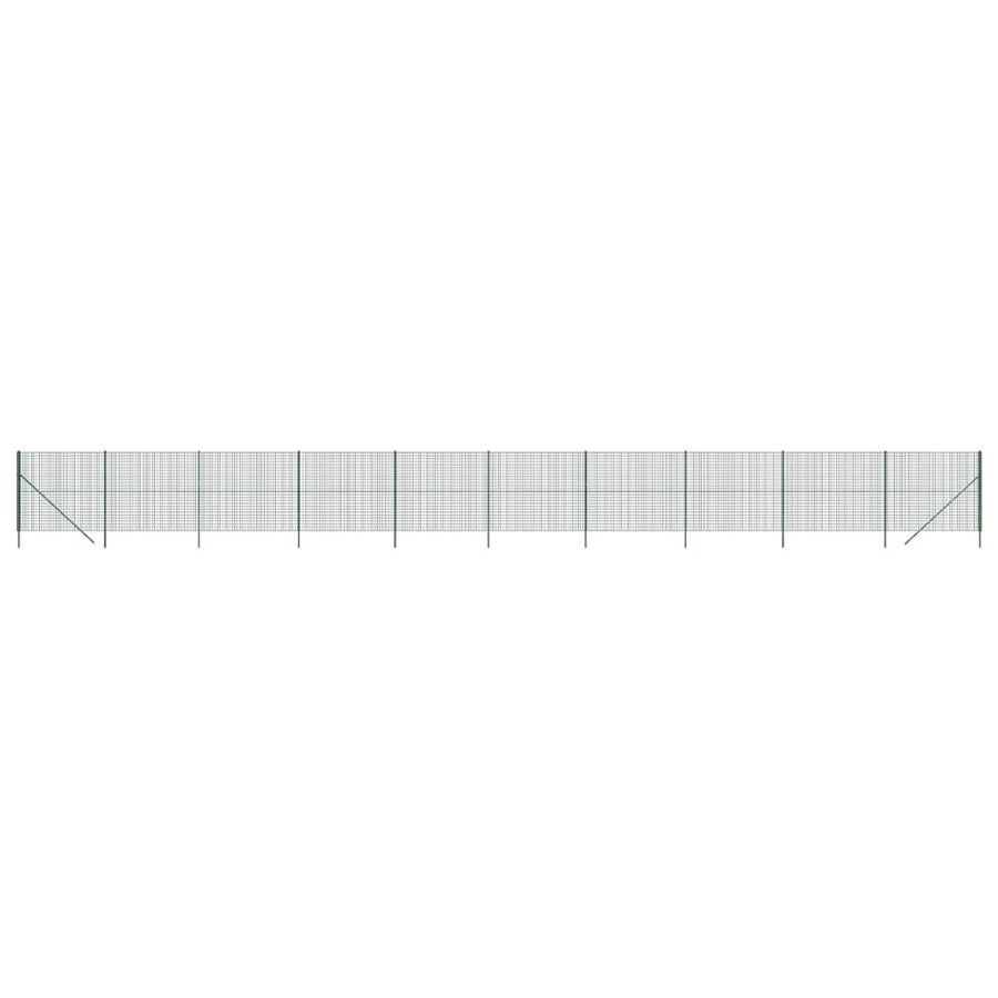 Draadgaashek 1,6x25 m gegalvaniseerd staal groen 1.6 x 25 m Groen