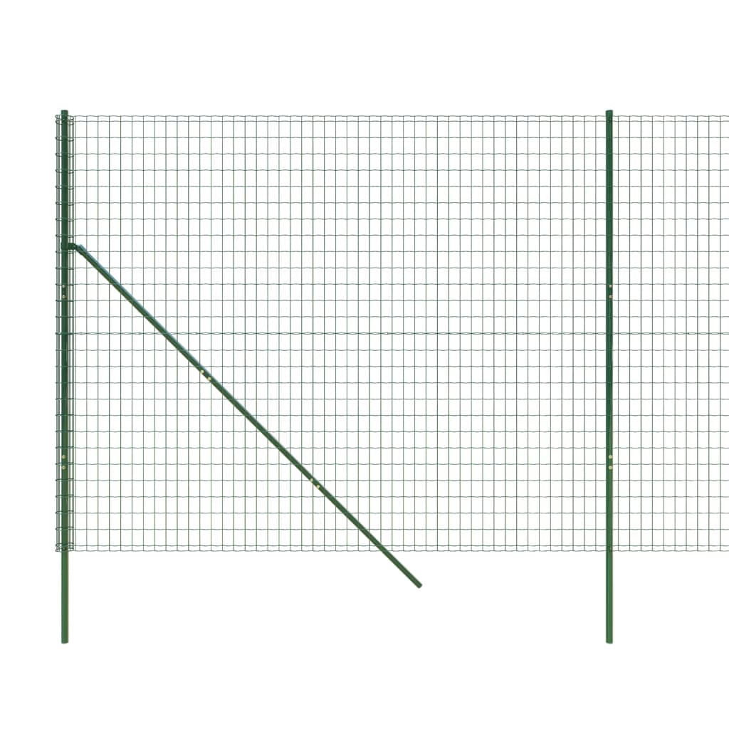 Draadgaashek 1,6x25 m gegalvaniseerd staal groen 1.6 x 25 m Groen