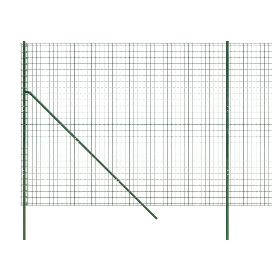 Draadgaashek 1,6x25 m gegalvaniseerd staal groen 1.6 x 25 m Groen