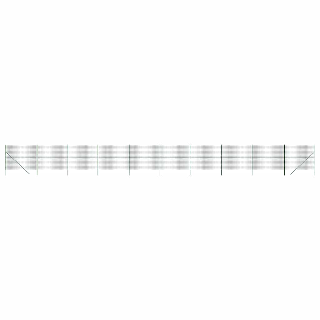 Draadgaashek 2x25 m gegalvaniseerd staal groen