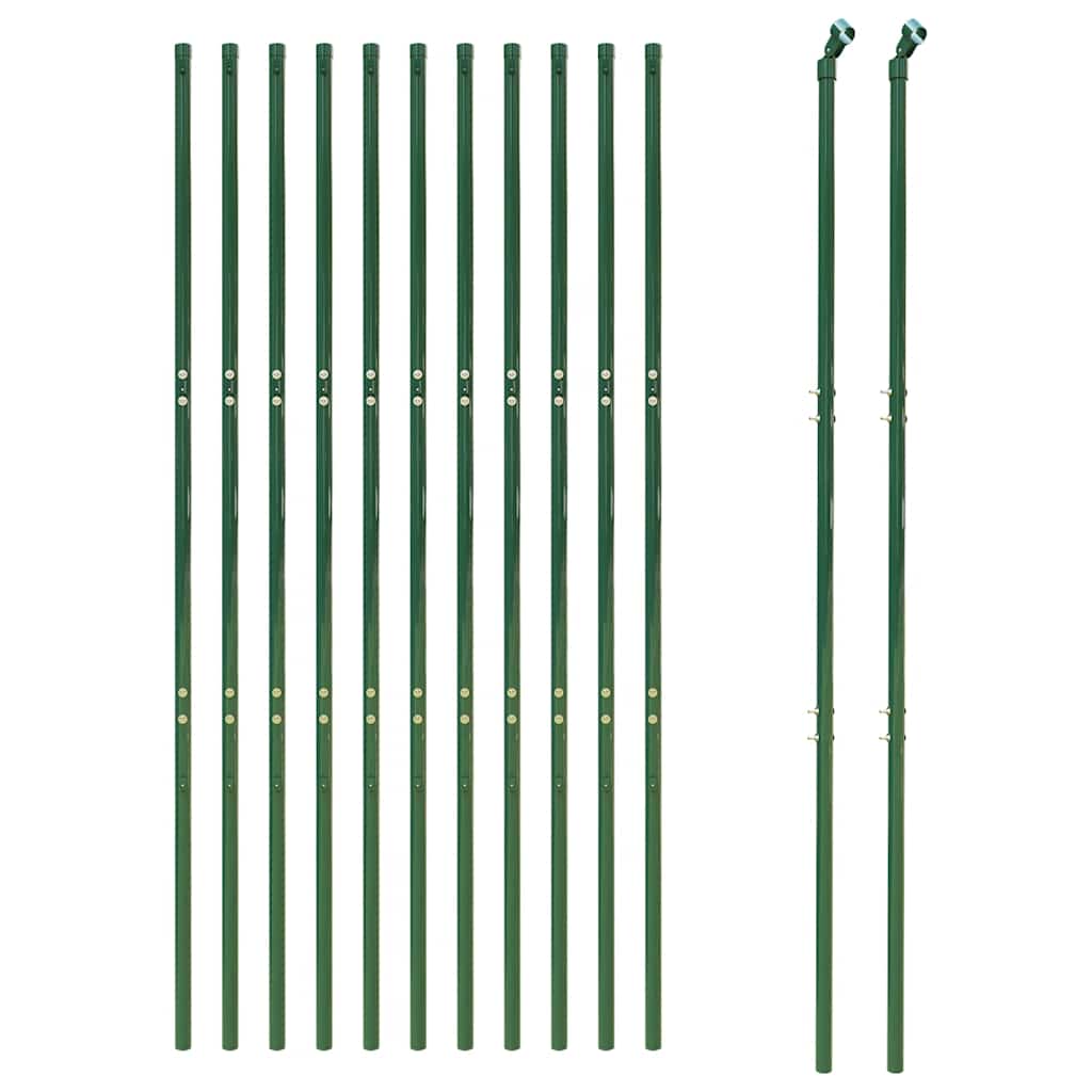 Draadgaashek 2x25 m gegalvaniseerd staal groen