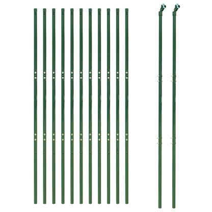 Draadgaashek 2x25 m gegalvaniseerd staal groen