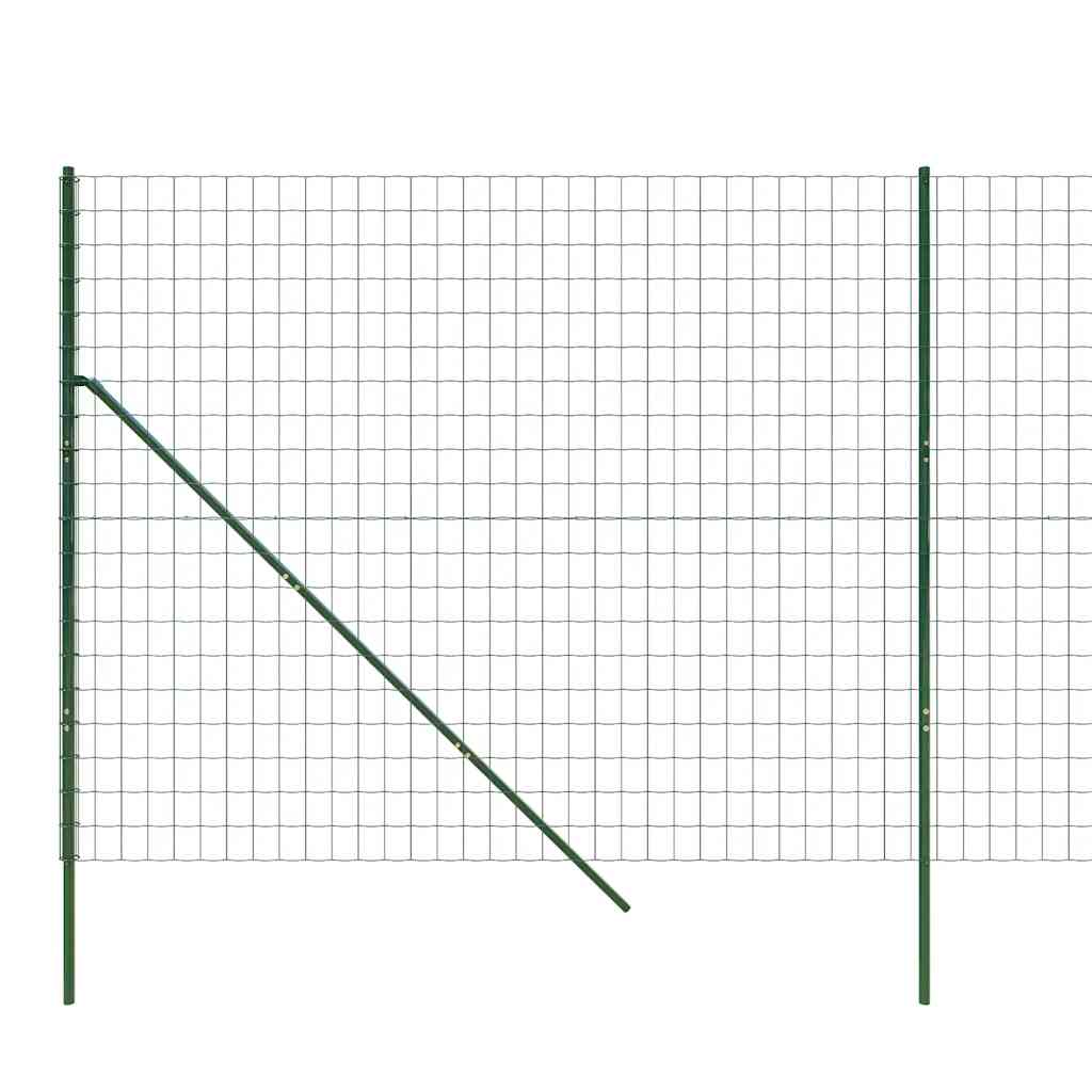 Draadgaashek 2x25 m gegalvaniseerd staal groen