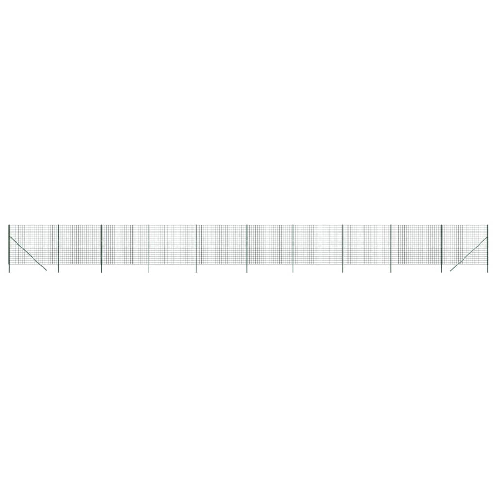 Draadgaashek 2x25 m gegalvaniseerd staal groen 2 x 25 m Groen