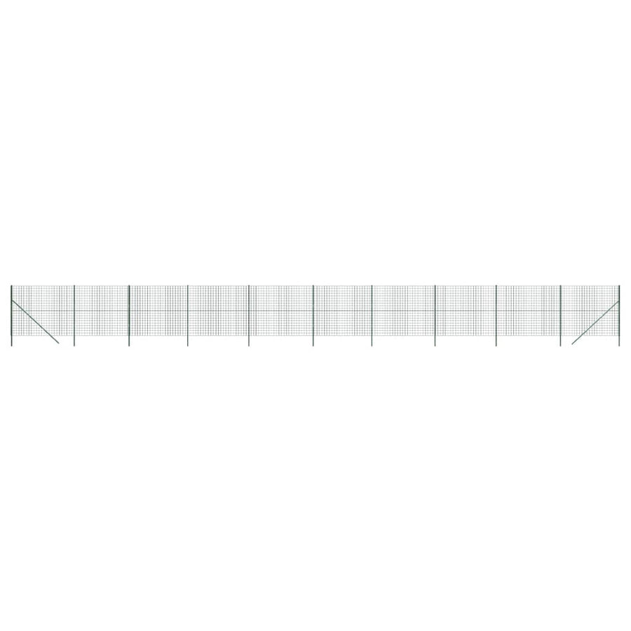 Draadgaashek 2x25 m gegalvaniseerd staal groen 2 x 25 m Groen