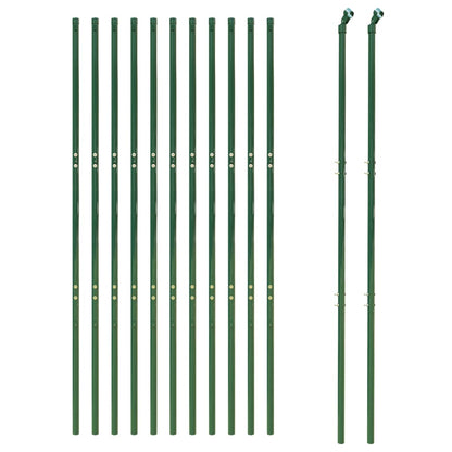 Draadgaashek 2x25 m gegalvaniseerd staal groen 2 x 25 m Groen