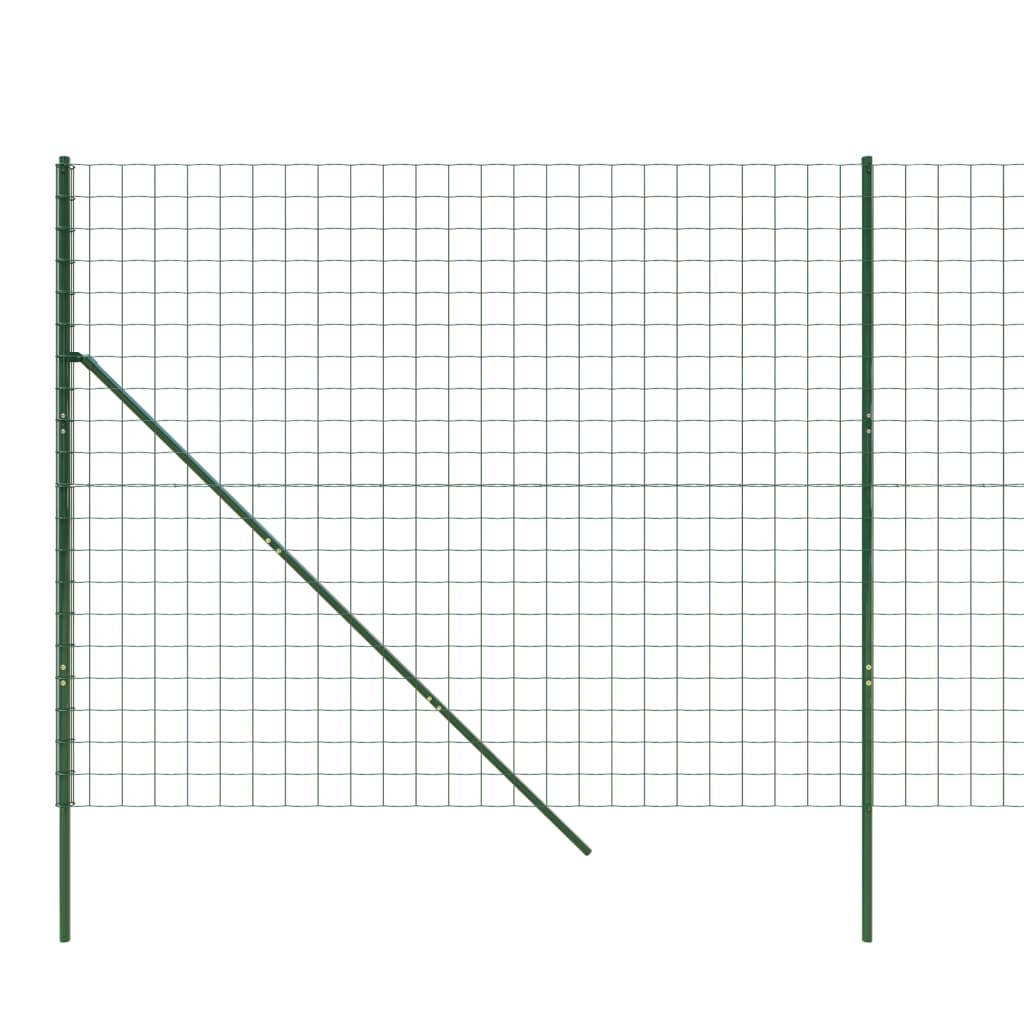 Draadgaashek 2x25 m gegalvaniseerd staal groen 2 x 25 m Groen