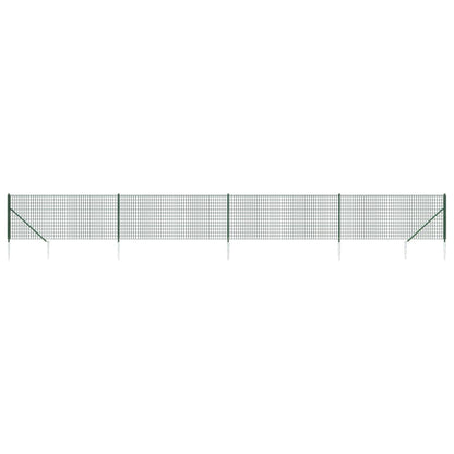 Draadgaashek met grondankers 0,8x10 m groen