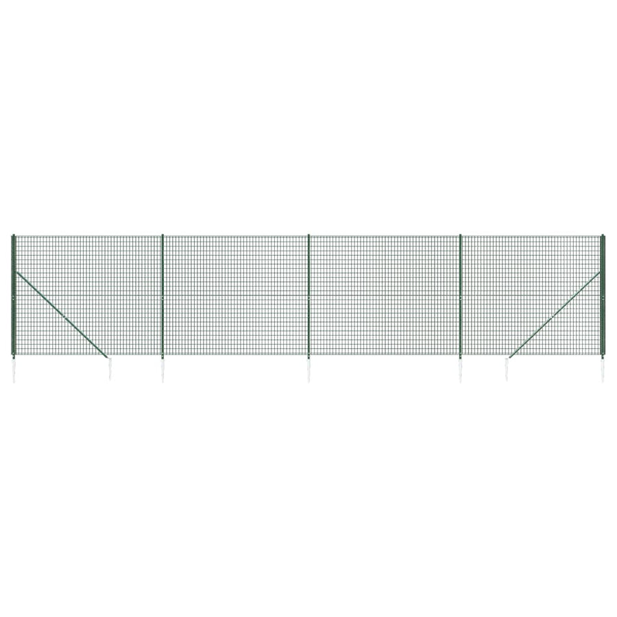 Draadgaashek Met Grondankers 2X10 M Groen
