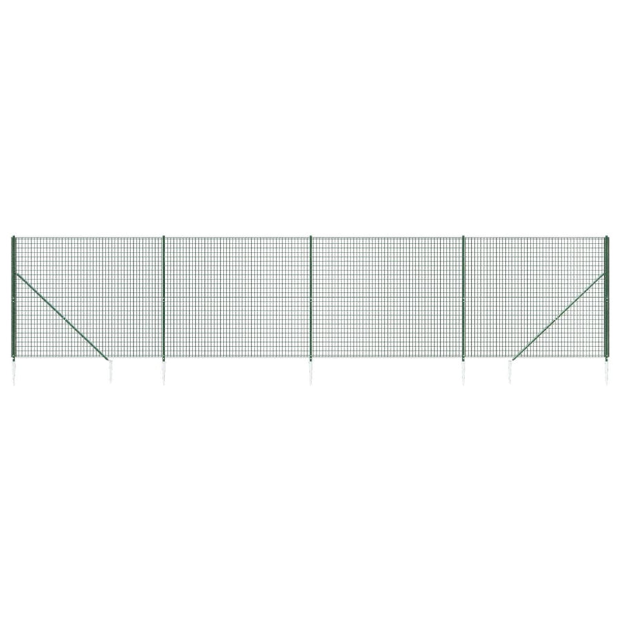 Draadgaashek Met Grondankers 2,2X0 M Groen 2.2 x 10 m