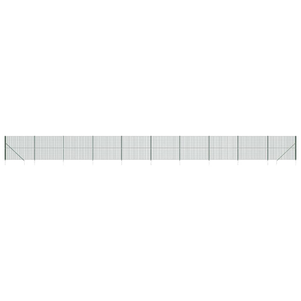 Draadgaashek met grondankers 1,4x25 m groen 1.4 x 25 m Groen