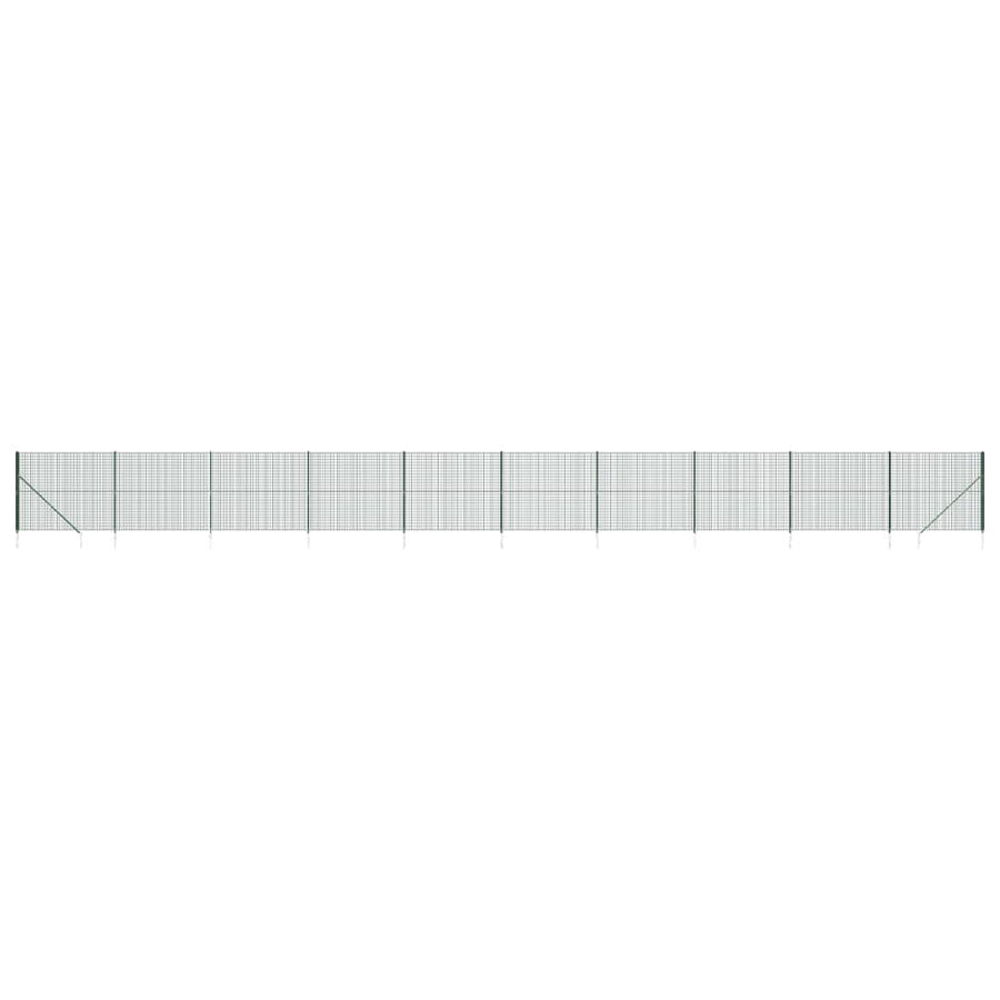 Draadgaashek met grondankers 1,4x25 m groen 1.4 x 25 m Groen