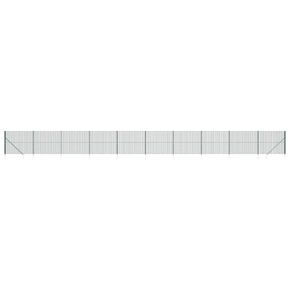 Draadgaashek met grondankers 1,6x25 m groen 1.6 x 25 m Groen