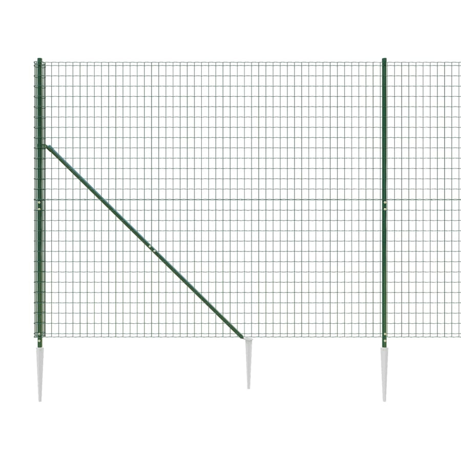 Draadgaashek Met Grondankers 1,8X25 M Groen