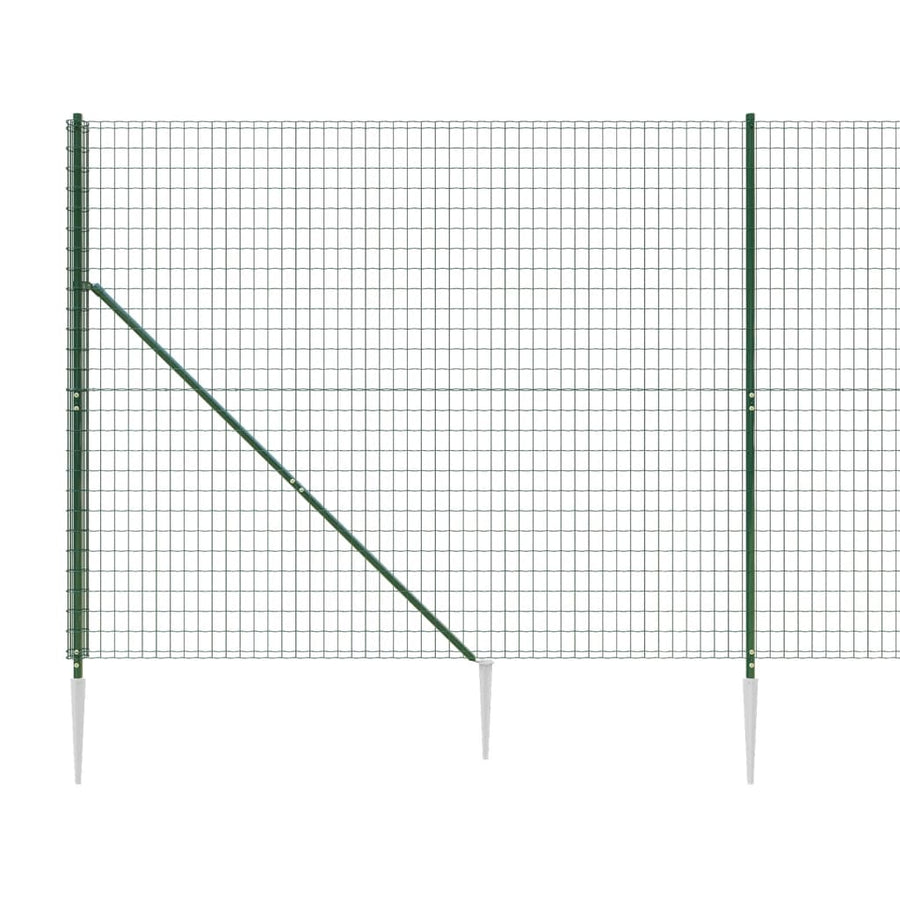 Draadgaashek Met Grondankers 2X25 M Groen