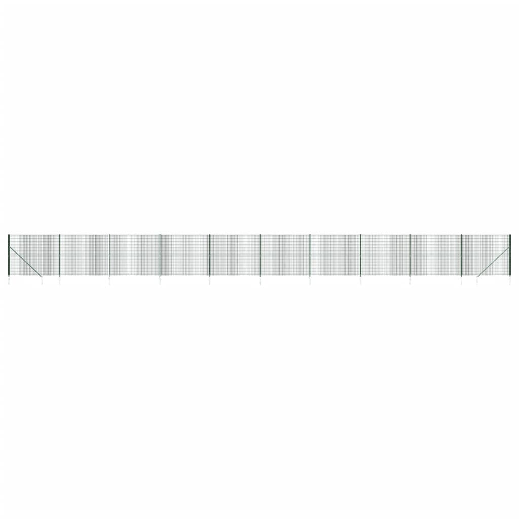 Draadgaashek met grondankers 2,2x25 m groen 2.2 x 25 m Groen