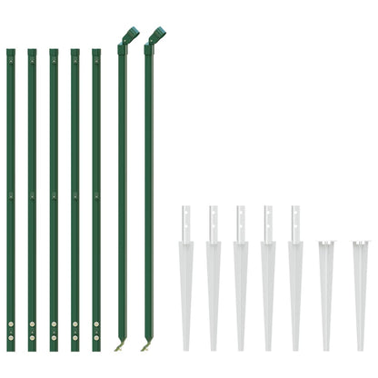 Draadgaashek met grondankers 1x10 m groen 1 x 10 m Groen