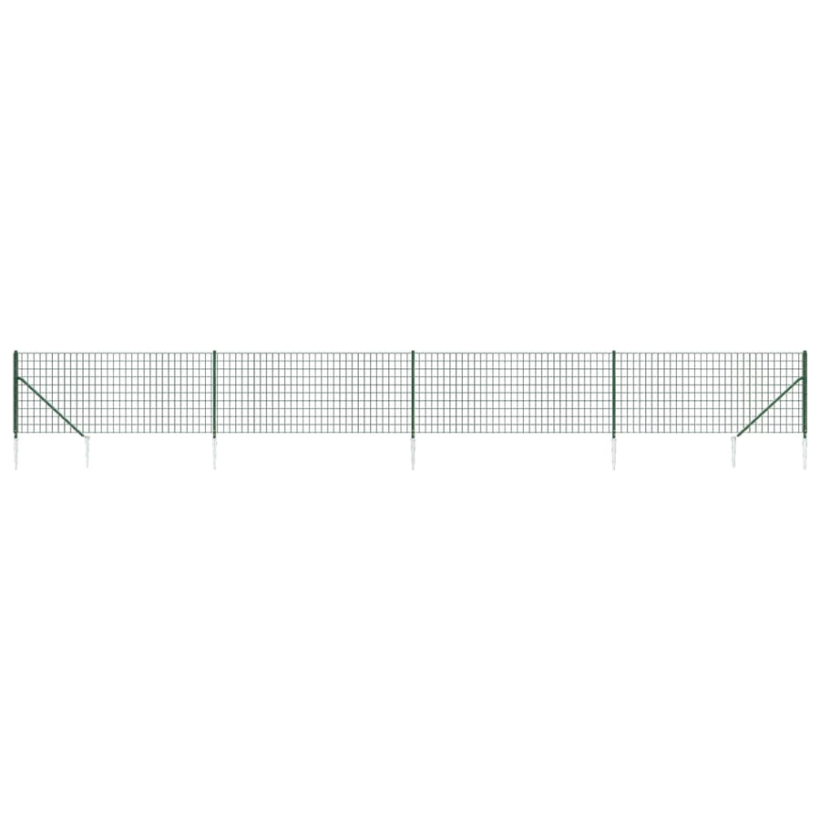 Draadgaashek Met Grondankers 1,1X10 M Groen