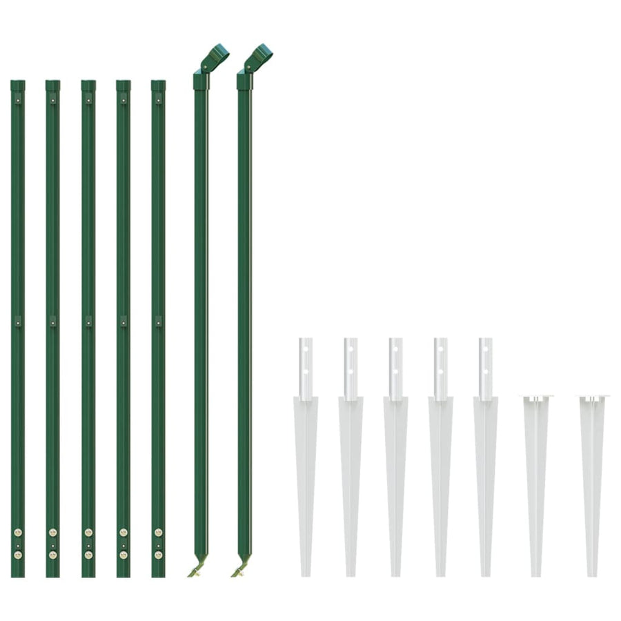 Draadgaashek Met Grondankers 1,1X10 M Groen