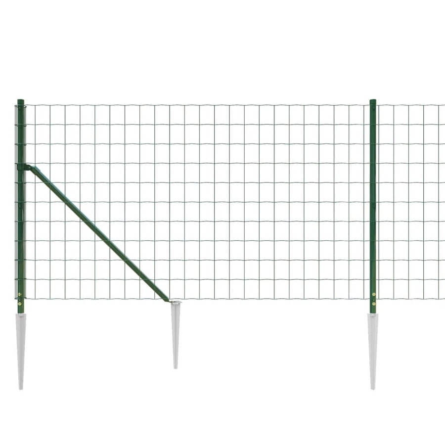 Draadgaashek Met Grondankers 1,1X10 M Groen