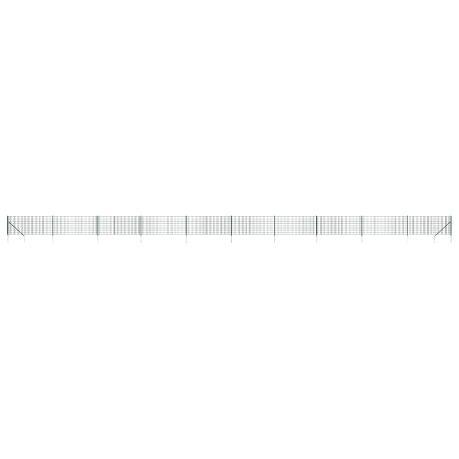 Draadgaashek met grondankers 0,8x25 m groen 0.8 x 25 m Groen