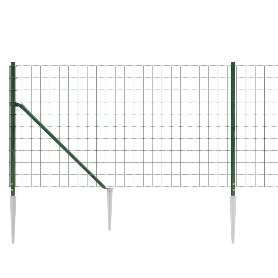 Draadgaashek Met Grondankers 1 x 25 m Groen