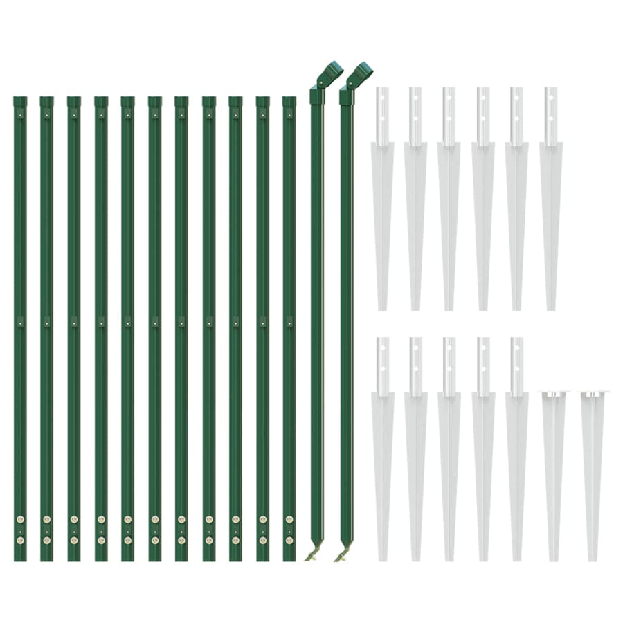 Draadgaashek Met Grondankers 1,1X25 M 1.1 x 25 m Groen