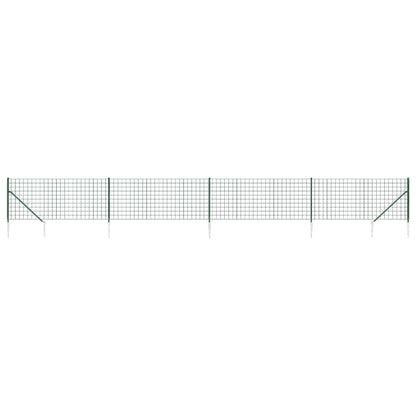 Draadgaashek met grondankers 0,8x10 m groen