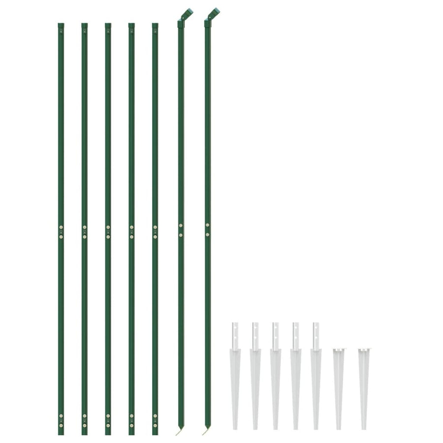 Draadgaashek Met Grondankers 2,2X10 M Groen