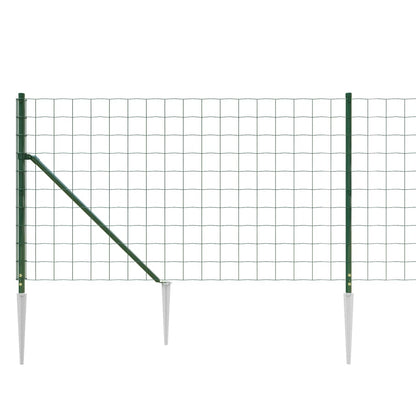 Draadgaashek Met Grondankers 1 x 25 m Groen