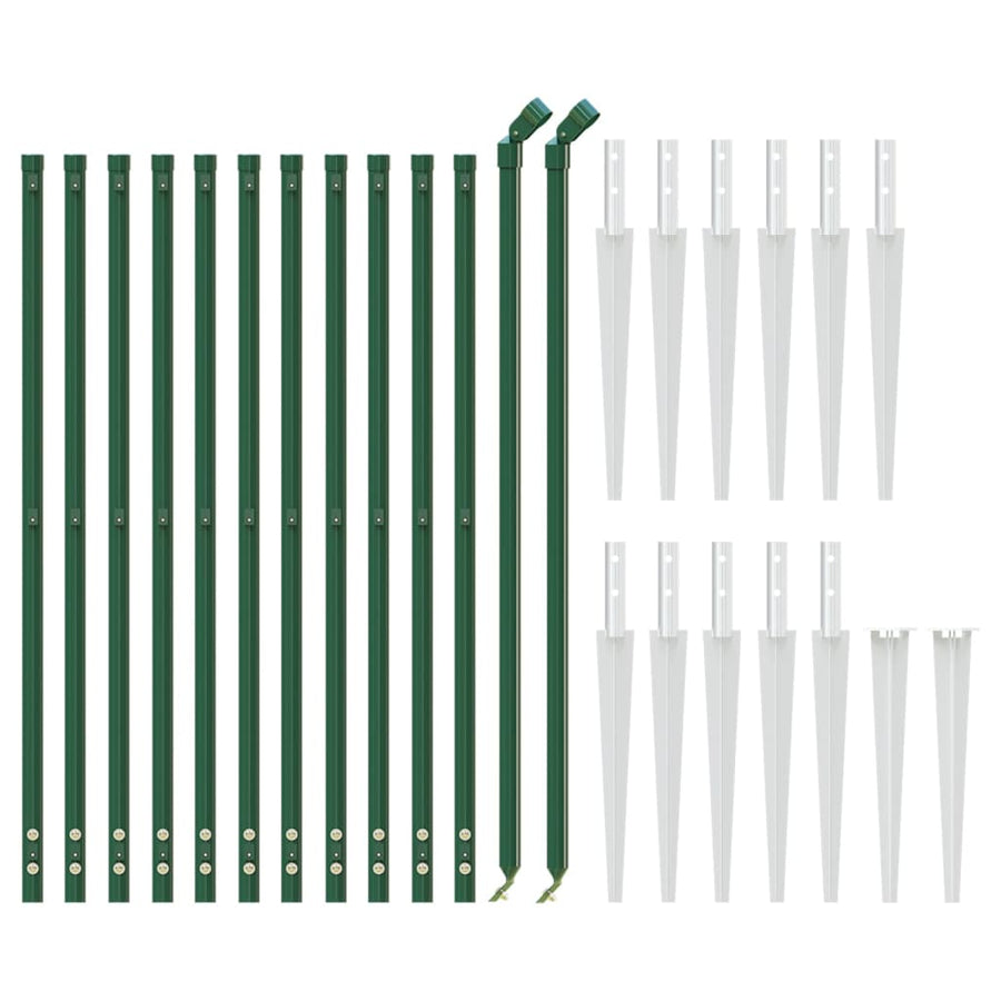 Draadgaashek Met Grondankers 1,1X25 M 1.1 x 25 m Groen