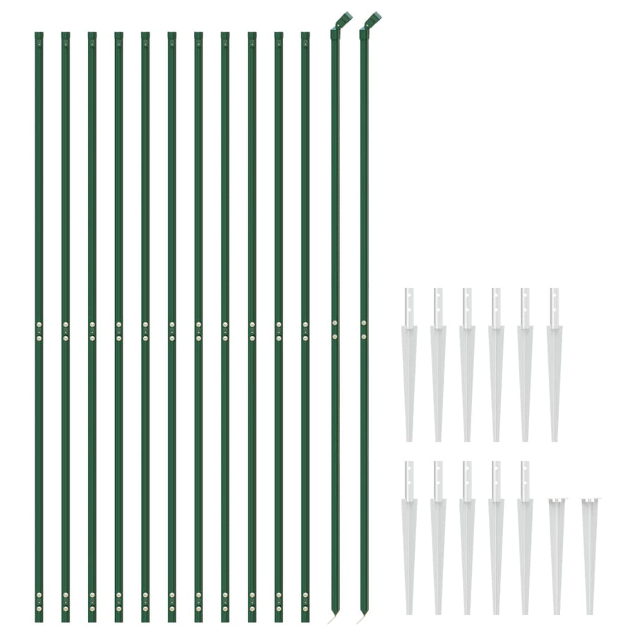 Draadgaashek Met Grondankers 1,4X25 M 1.4 x 25 m Groen