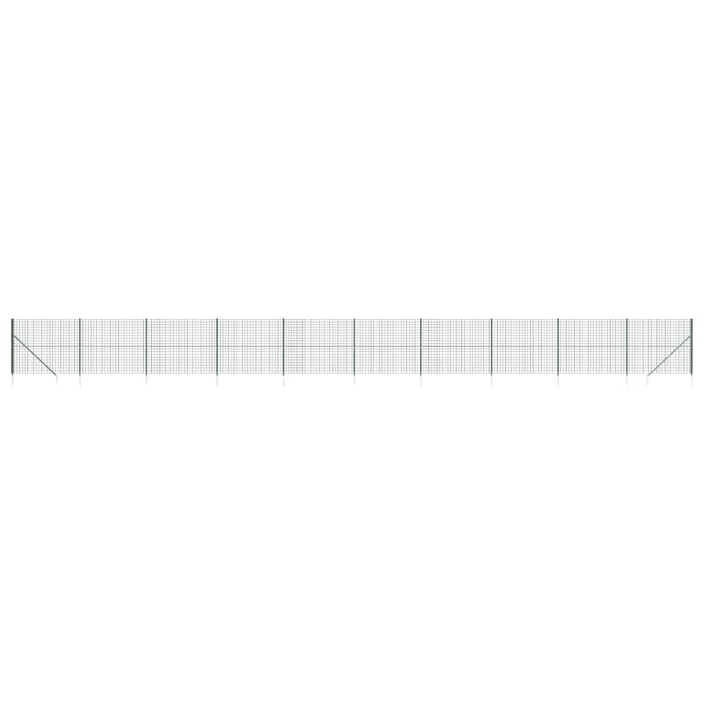 Draadgaashek met grondankers 1,8x25 m groen 1.8 x 25 m Groen