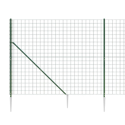 Draadgaashek met grondankers 1,8x25 m groen 1.8 x 25 m Groen