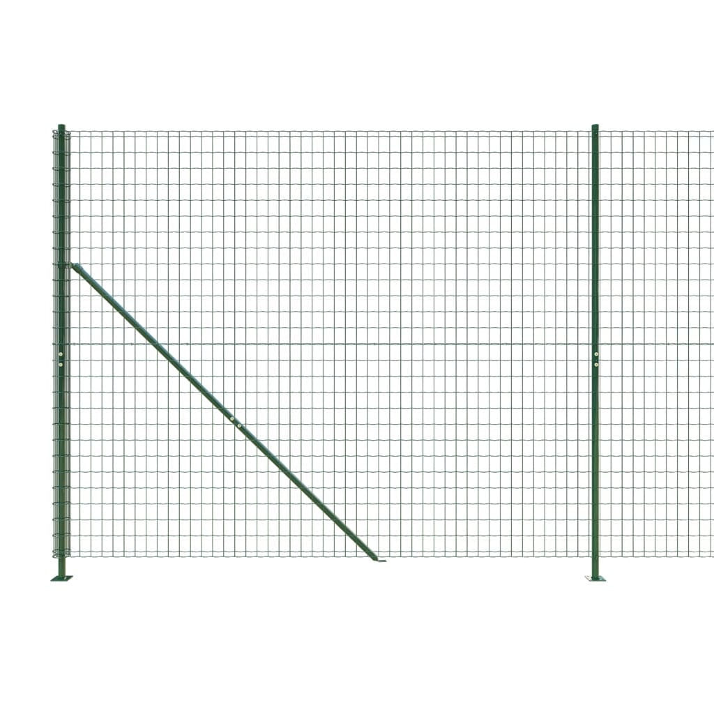 Draadgaashek met flens 1,4x10 m groen