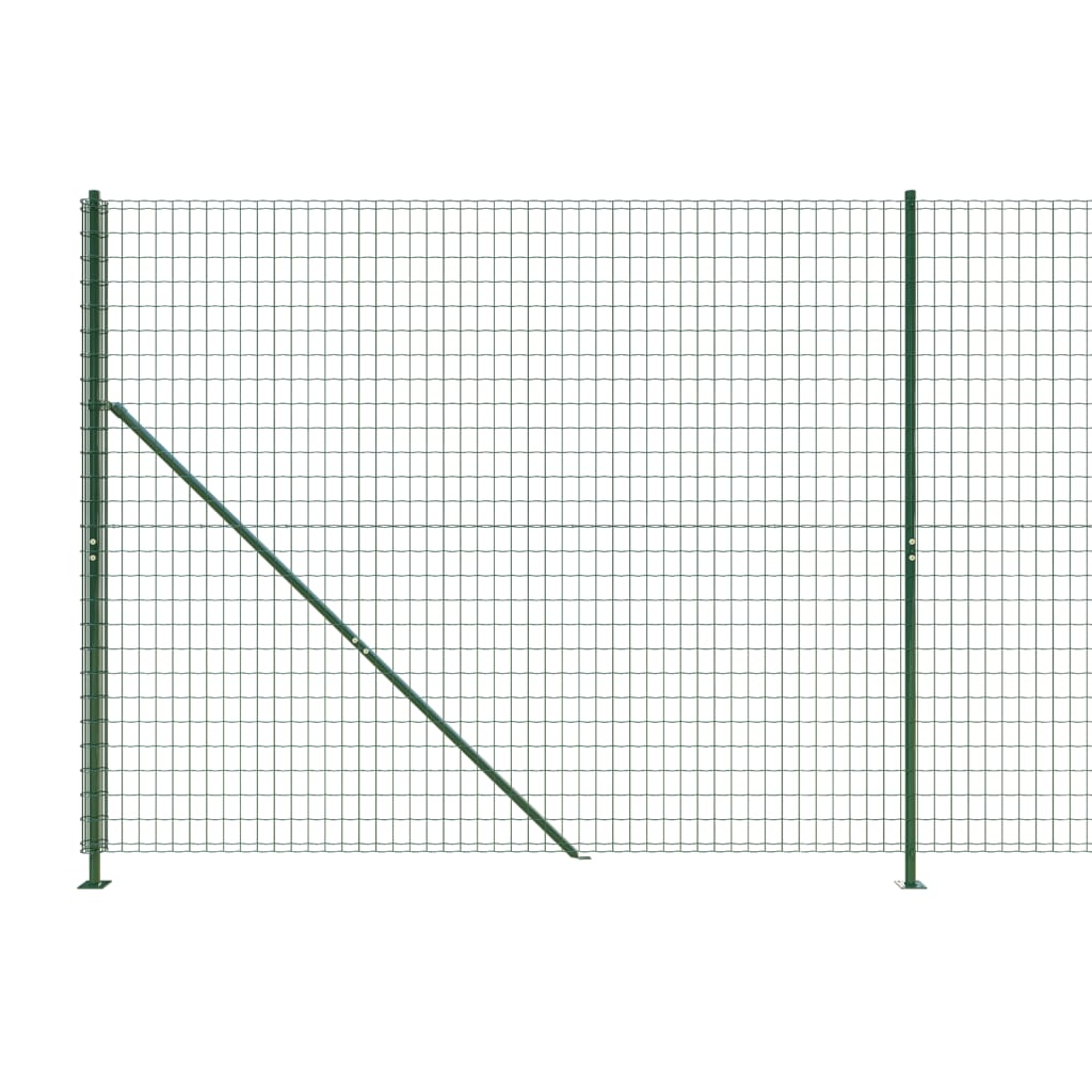 Draadgaashek met flens 1,6x10 m groen