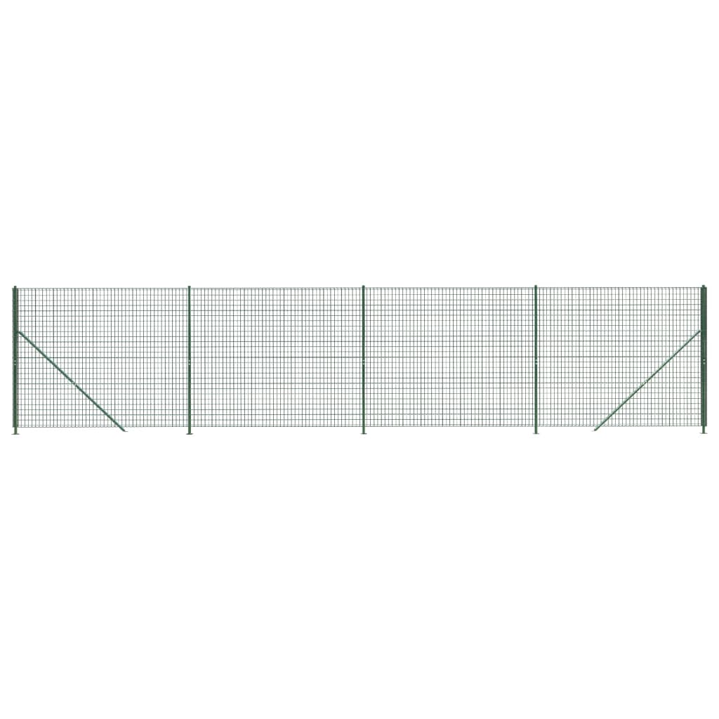 Draadgaashek met flens 2,2x10 m groen