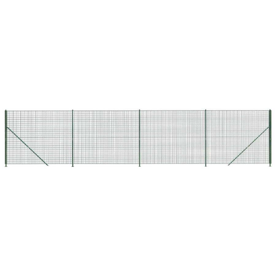 Draadgaashek met flens 2,2x10 m groen