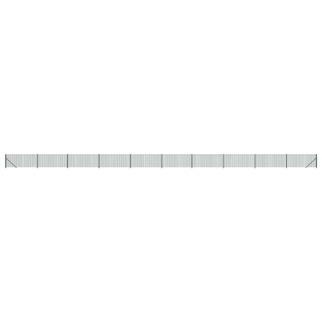 Draadgaashek met flens 1x25 m groen