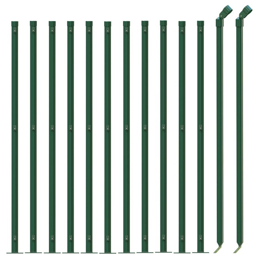 Draadgaashek met flens 1x25 m groen