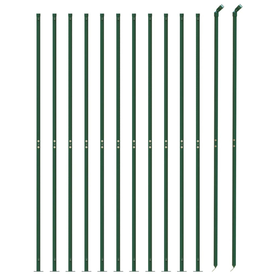 Draadgaashek met flens 1,4x25 m groen