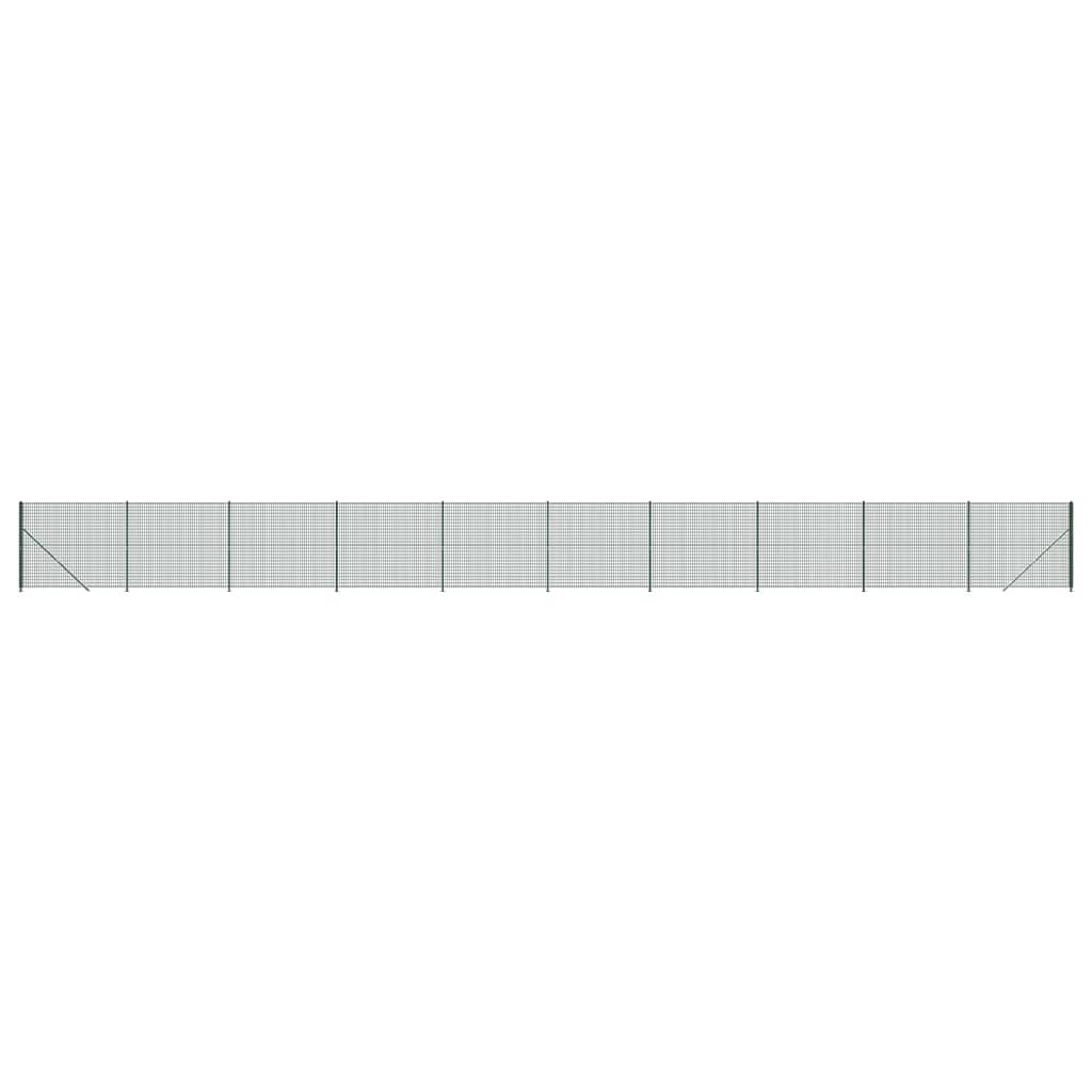 Draadgaashek met flens 2x25 m groen
