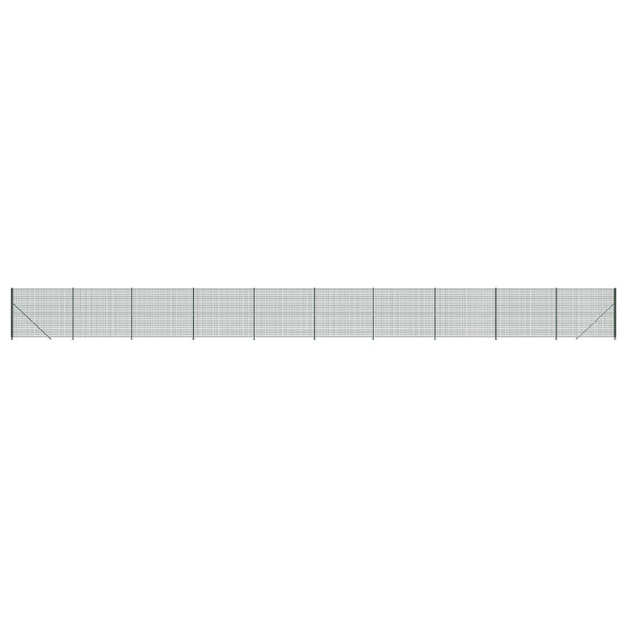 Draadgaashek met flens 2x25 m groen